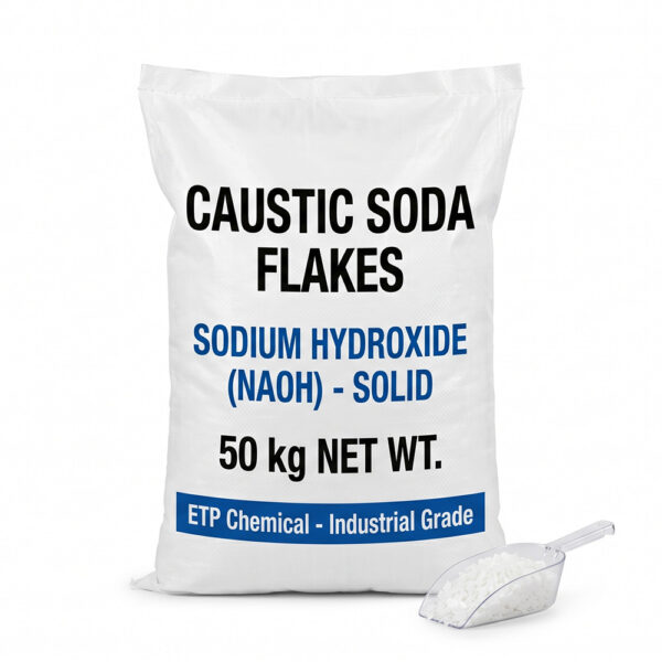 Caustic soda Flakes - Solid - ETP Chemical - 50kg (80 per kg)