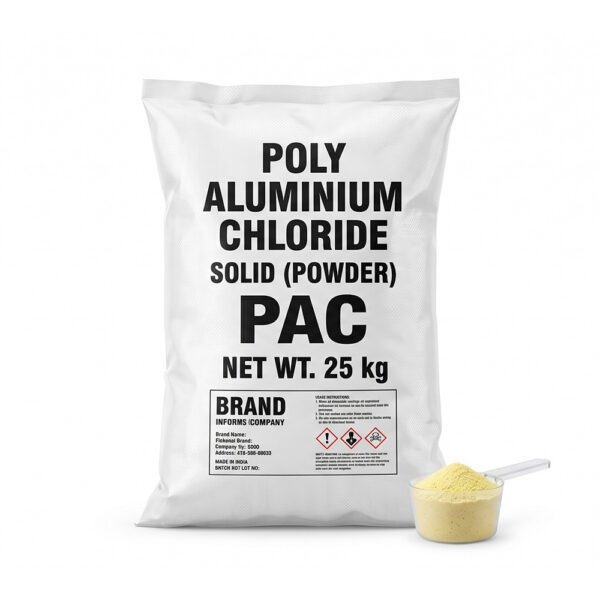 PAC (Poly Aluminium Chloride) - Solid - ETP Chemical - 25kg (Rs. 87 per kg)